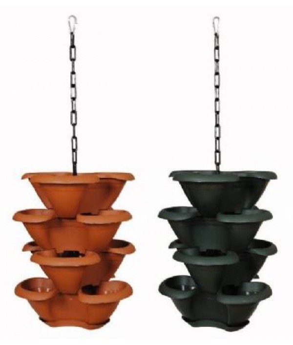 ÇİLEK MAKROME SAKSI